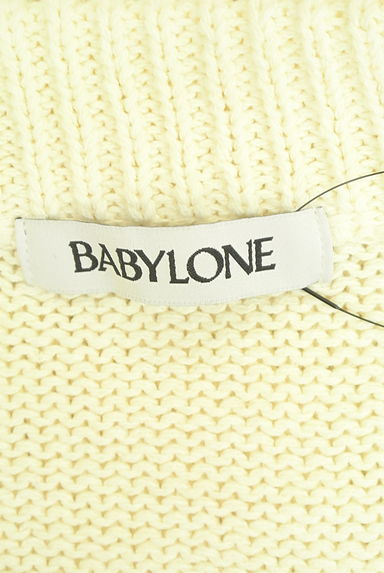BABYLONE（バビロン）の古着「Vネックローゲージニット（ニット）」大画像６へ