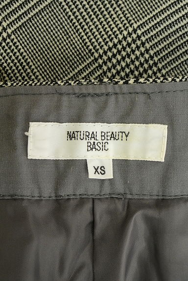NATURAL BEAUTY BASIC（ナチュラルビューティベーシック）の古着「グレンチェック柄クロップド丈テーパードパンツ（パンツ）」大画像６へ