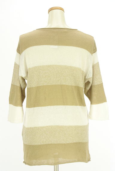 BEAMS Women's（ビームス　ウーマン）の古着「BEAMS LIGHTS 配色綿麻ニット（ニット）」大画像２へ
