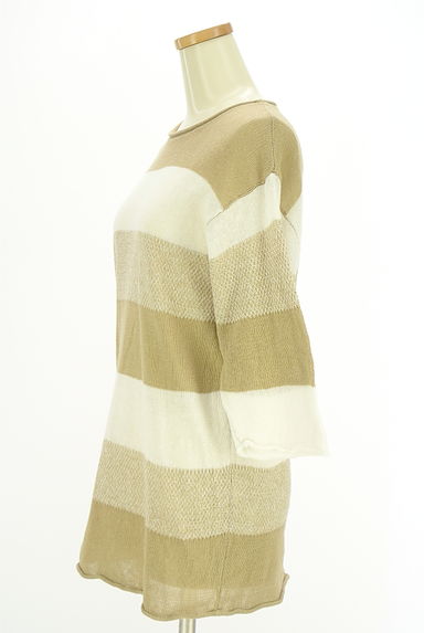 BEAMS Women's（ビームス　ウーマン）の古着「BEAMS LIGHTS 配色綿麻ニット（ニット）」大画像３へ