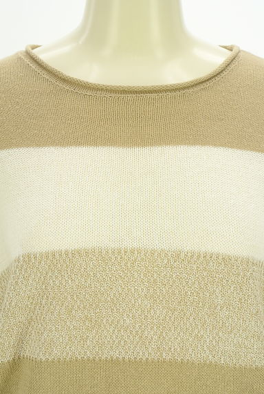 BEAMS Women's（ビームス　ウーマン）の古着「BEAMS LIGHTS 配色綿麻ニット（ニット）」大画像４へ
