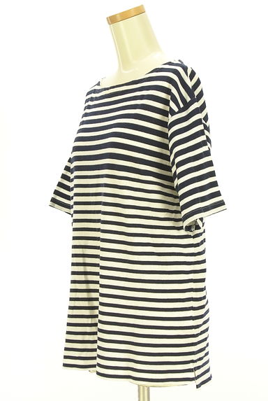 ABAHOUSE（アバハウス）の古着「ボーダー柄半袖カットソー（カットソー・プルオーバー）」大画像３へ