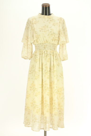 WILLSELECTION（ウィルセレクション）の古着「7分袖花柄シフォンワンピース（ワンピース・チュニック）」大画像１へ