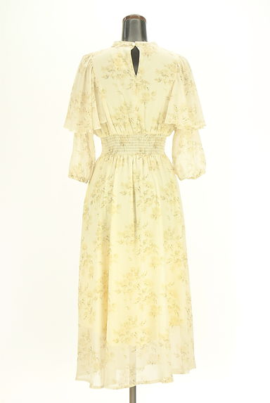 WILLSELECTION（ウィルセレクション）の古着「7分袖花柄シフォンワンピース（ワンピース・チュニック）」大画像２へ