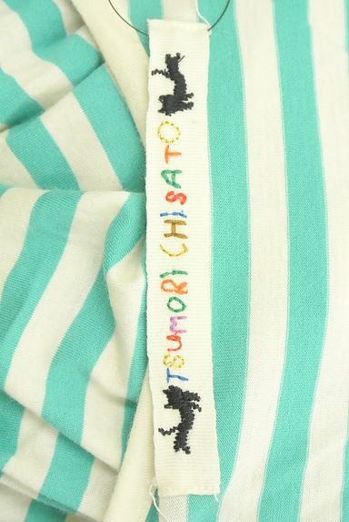 TSUMORI CHISATO（ツモリチサト）の古着「ネコプリント膝上ボーダーワンピース（ワンピース・チュニック）」大画像６へ