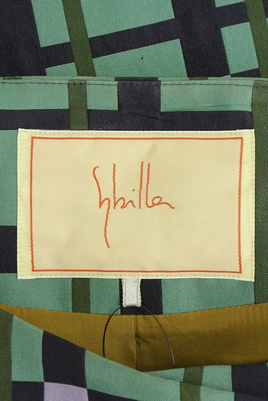 Sybilla（シビラ）の古着「ベルト付きノーカラーロングフレアコート（コート）」大画像６へ
