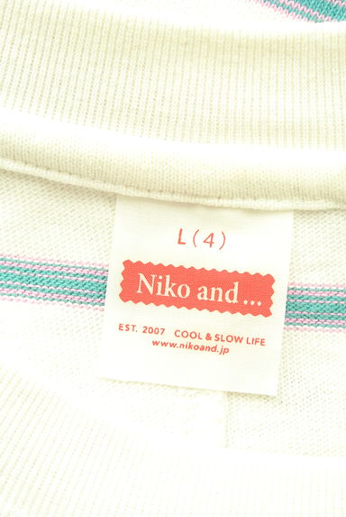 niko and...（ニコ アンド）の古着「マルチボーダーTシャツ（Ｔシャツ）」大画像６へ