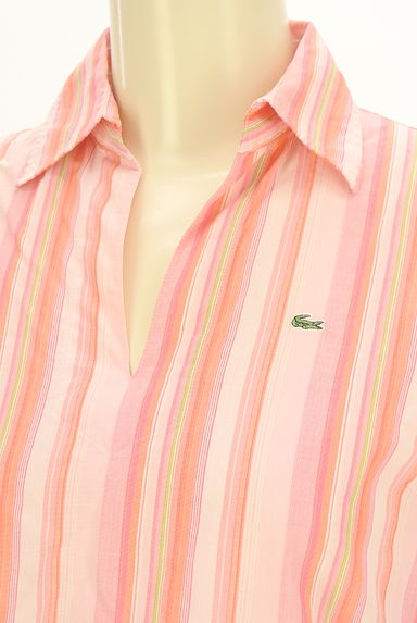 LACOSTE（ラコステ）の古着「ストライプスキッパーシャツ（カットソー・プルオーバー）」大画像４へ