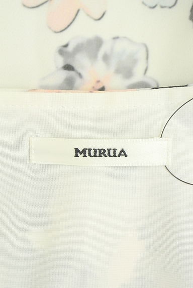 MURUA（ムルーア）の古着「花柄ペプラムシアートップス（カットソー・プルオーバー）」大画像６へ