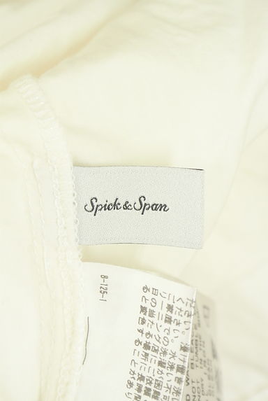 Spick and Span（スピック＆スパン）の古着「カットワークレース切替ノーカラーブラウス（ブラウス）」大画像６へ