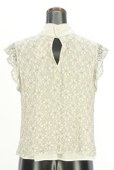 JILL by JILLSTUART（ジルバイジルスチュアート）の古着「総レースボウタイブラウス（カットソー・プルオーバー）」大画像２へ
