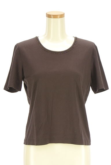 LEILIAN（レリアン）の古着「ビーズネックTシャツ（Ｔシャツ）」大画像１へ