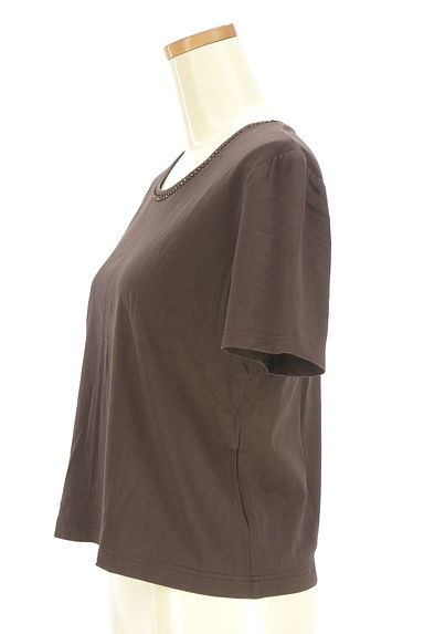 LEILIAN（レリアン）の古着「ビーズネックTシャツ（Ｔシャツ）」大画像３へ