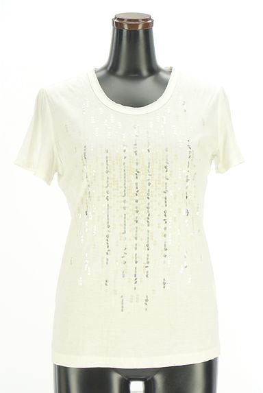 COMME CA（コムサ）の古着「スパンコール刺繍Tシャツ（Ｔシャツ）」大画像１へ