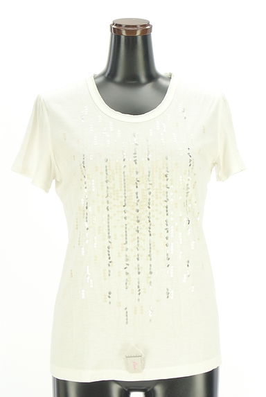 COMME CA（コムサ）の古着「スパンコール刺繍Tシャツ（Ｔシャツ）」大画像４へ