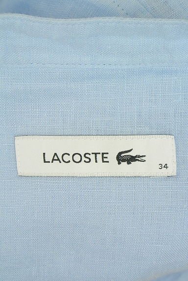 LACOSTE（ラコステ）の古着「バンドカラーリネンシャツ（ブラウス）」大画像６へ