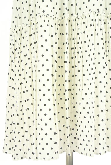 Re.Verofonna（ヴェロフォンナ）の古着「ドット柄ノースリティアードフリルワンピース（キャミワンピース）」大画像５へ