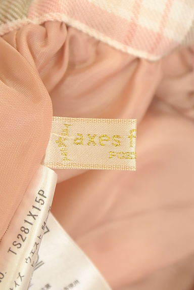 axes femme（アクシーズファム）の古着「ウエストフリルチェック柄ミディ丈スカート（スカート）」大画像６へ