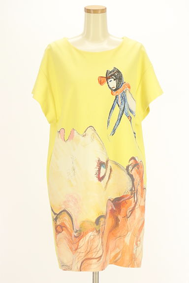 TSUMORI CHISATO（ツモリチサト）の古着「膝丈プリントボックスワンピース（ワンピース・チュニック）」大画像１へ
