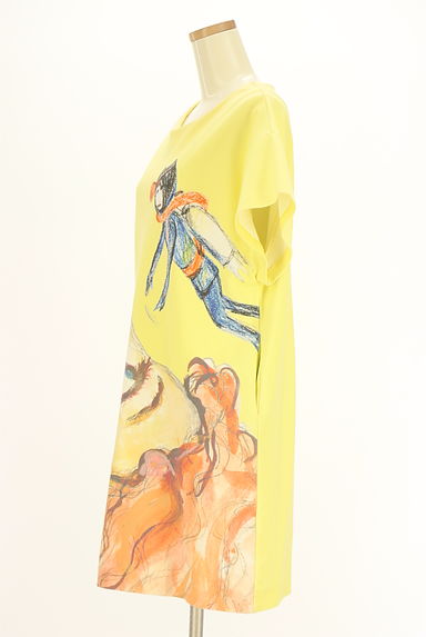 TSUMORI CHISATO（ツモリチサト）の古着「膝丈プリントボックスワンピース（ワンピース・チュニック）」大画像３へ