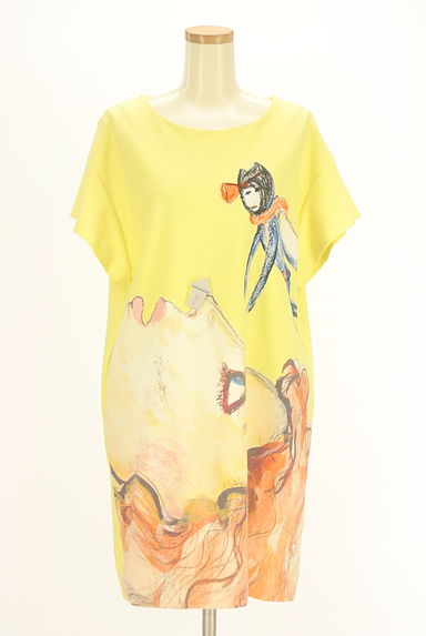 TSUMORI CHISATO（ツモリチサト）の古着「膝丈プリントボックスワンピース（ワンピース・チュニック）」大画像４へ