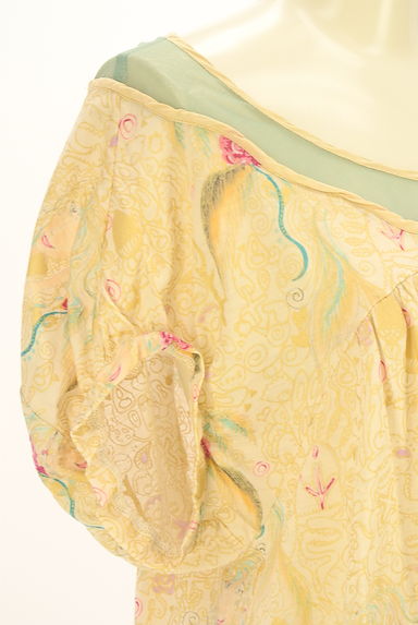 TSUMORI CHISATO（ツモリチサト）の古着「メッシュネックプリントトップス（カットソー・プルオーバー）」大画像４へ