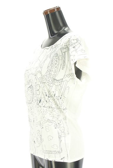 TSUMORI CHISATO（ツモリチサト）の古着「手描き風プリントフレンチスリーブカットソー（Ｔシャツ）」大画像３へ