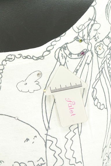 TSUMORI CHISATO（ツモリチサト）の古着「手描き風プリントフレンチスリーブカットソー（Ｔシャツ）」大画像５へ
