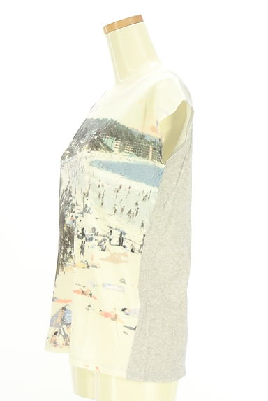 LOUNIE（ルーニィ）の古着「リゾートプリントノースリトップス（Ｔシャツ）」大画像３へ