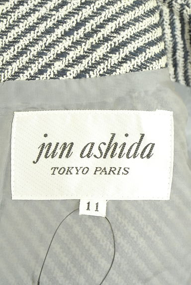 JUN ASHIDA（ジュン アシダ）の古着「ななめボーダー膝丈ワンピース（ワンピース・チュニック）」大画像６へ