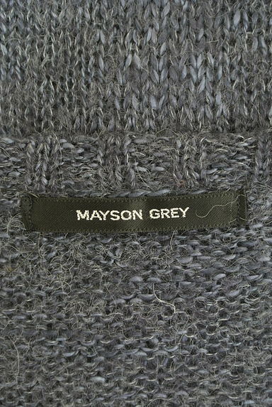 MAYSON GREY（メイソングレイ）の古着「ぷっくりロゴVネックニットトップス（ニット）」大画像６へ