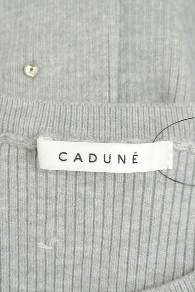 CADUNE（カデュネ）の古着「ラインストーン付きリブニットトップス（ニット）」大画像６へ