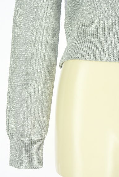 CADUNE（カデュネ）の古着「シルバーラメ入りシャイニーニットトップス（ニット）」大画像５へ