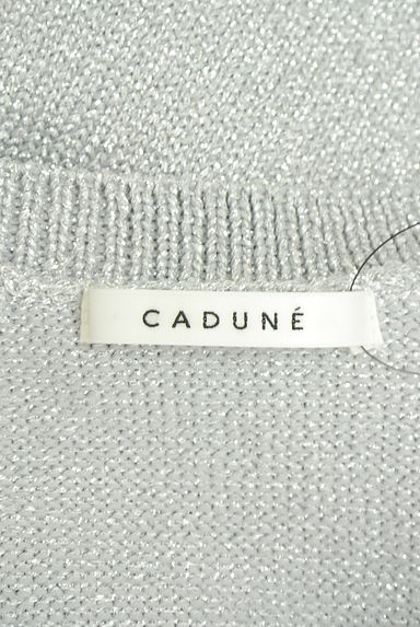 CADUNE（カデュネ）の古着「シルバーラメ入りシャイニーニットトップス（ニット）」大画像６へ