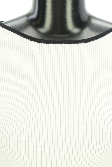 JUSGLITTY（ジャスグリッティー）の古着「パイピングリブニットトップス（ニット）」大画像４へ