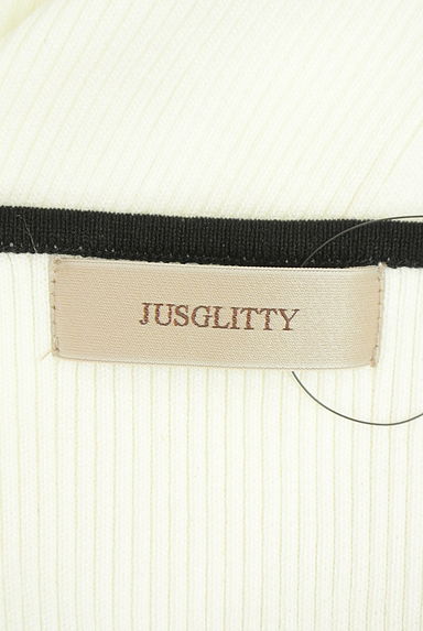 JUSGLITTY（ジャスグリッティー）の古着「パイピングリブニットトップス（ニット）」大画像６へ