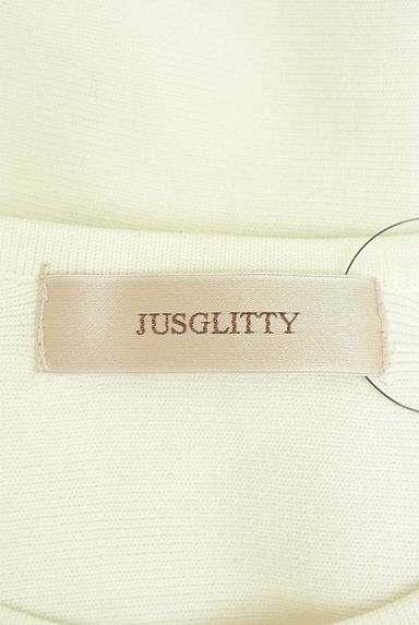 JUSGLITTY（ジャスグリッティー）の古着「半袖ペプラムニットトップス（ニット）」大画像６へ