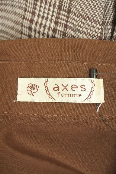 axes femme（アクシーズファム）の古着「別地切替チェック柄シャツワンピース（ワンピース・チュニック）」大画像６へ