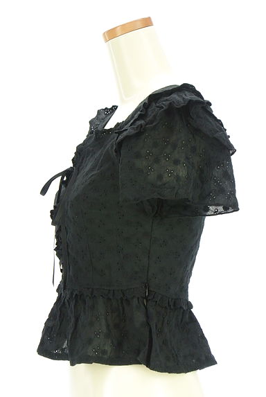 axes femme（アクシーズファム）の古着「axes femme POETIQUE 半袖カットワークレースカットソー（カットソー・プルオーバー）」大画像３へ