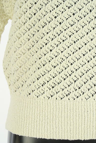 PROPORTION BODY DRESSING（プロポーションボディ ドレッシング）の古着「透かし編み5分袖ニットトップス（ニット）」大画像５へ
