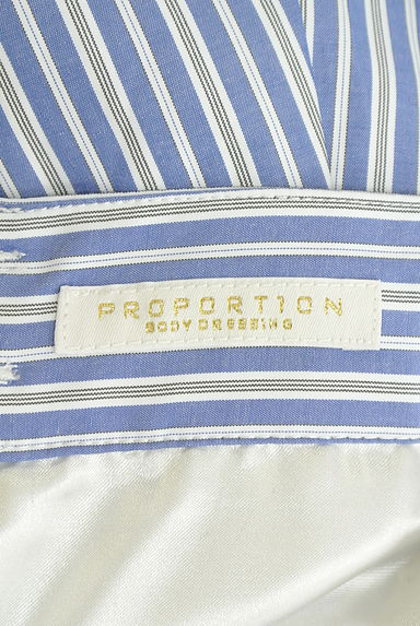 PROPORTION BODY DRESSING（プロポーションボディ ドレッシング）の古着「ベルト付きストライプティアードスカート（ロングスカート・マキシスカート）」大画像６へ
