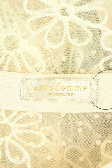 axes femme（アクシーズファム）の古着「話集チュールブラウス（ブラウス）」大画像６へ