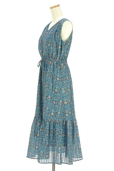 axes femme（アクシーズファム）の古着「エスニック花柄ロングワンピース（ワンピース・チュニック）」大画像３へ
