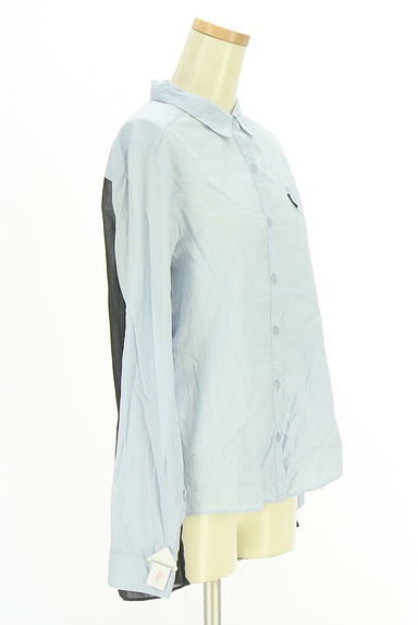 KariAng（カリアング）の古着「背中シフォン切替シャツ（ブラウス）」大画像４へ
