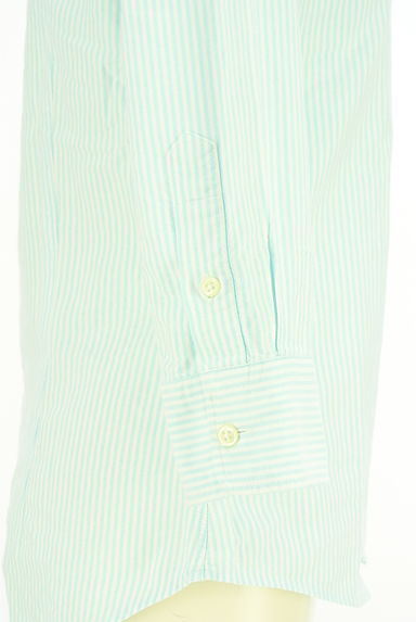 POLO RALPH LAUREN（ポロラルフローレン）の古着「Ralph Lauren ストライプ柄7分袖シャツ（ブラウス）」大画像５へ