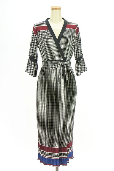 antiqua（アンティカ）の古着「patterntorso カシュクールロングワンピース（ワンピース・チュニック）」大画像１へ