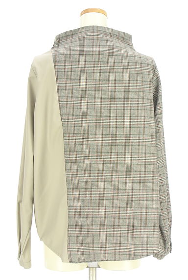 antiqua（アンティカ）の古着「patterntorso 異素材切替シャツ（ブラウス）」大画像２へ