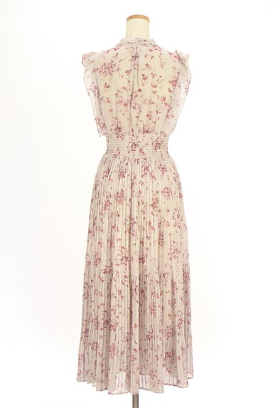 Snidel（スナイデル）の古着「花柄シフォンロングプリーツワンピース（ワンピース・チュニック）」大画像２へ