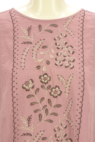 SM2（サマンサモスモス）の古着「7分袖綿麻刺繍ブラウス（カットソー・プルオーバー）」大画像４へ