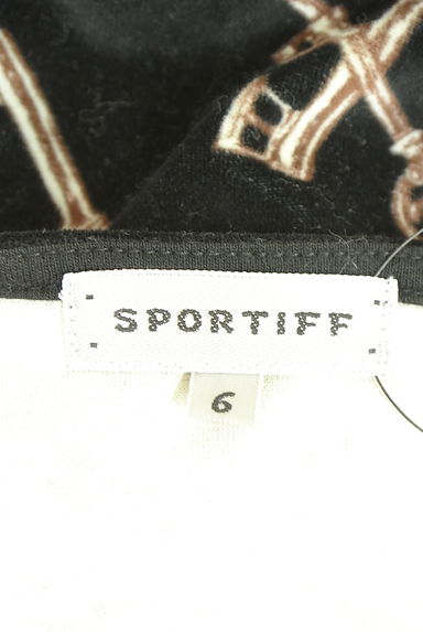 sportiff（スポーティフ）の古着「鍵プリントハーフジップベロアワンピース（ワンピース・チュニック）」大画像６へ